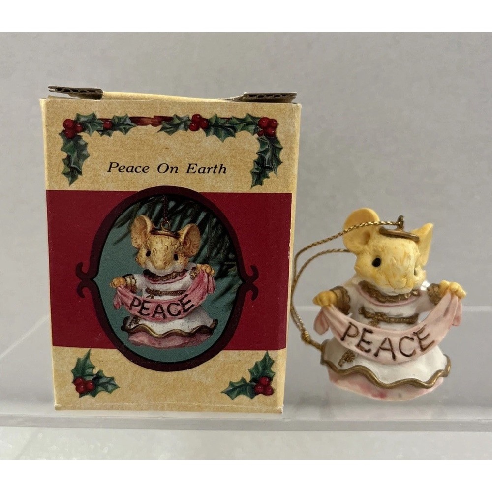 Ganz Little Cheesers 1993 Peace on Earth #05393 Vintage Collectible Ornament